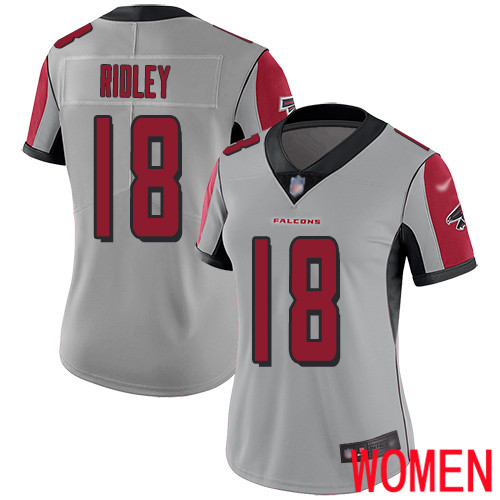 Atlanta Falcons Limited Silver Women Calvin Ridley Jersey NFL Football 18 Inverted Legend